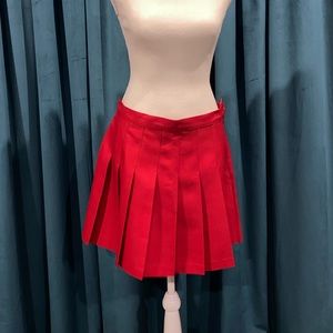 American Apparel Red Pleated “Cheer” type skirt! Size Large